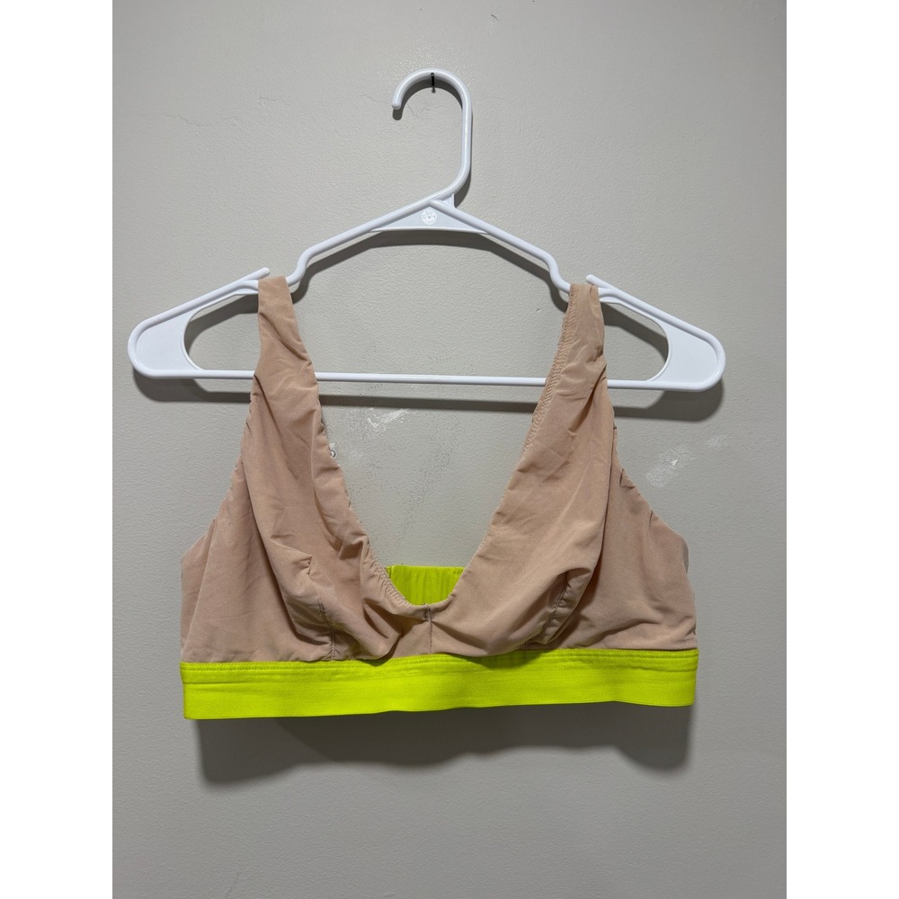 Aerie Smoothez Bra Nude Neon Green Women Size XL